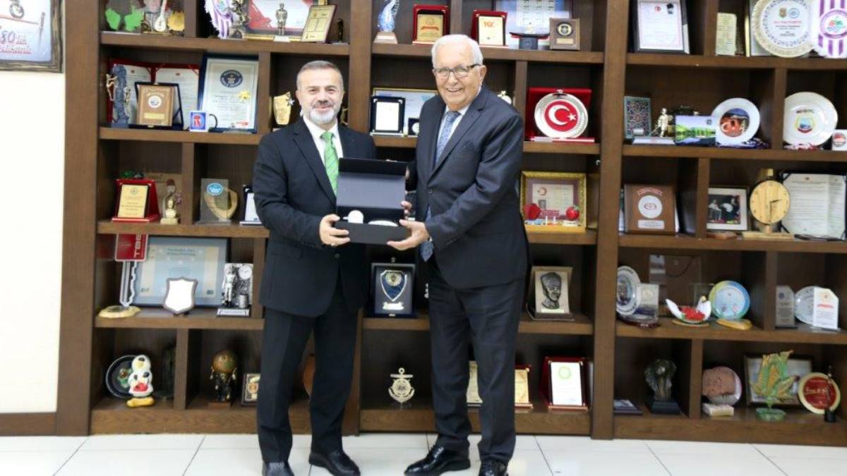 Erdemir Genel Müdürü Şaban Yazıcı, Başkan Halil Posbıyık’ı ziyaret etti