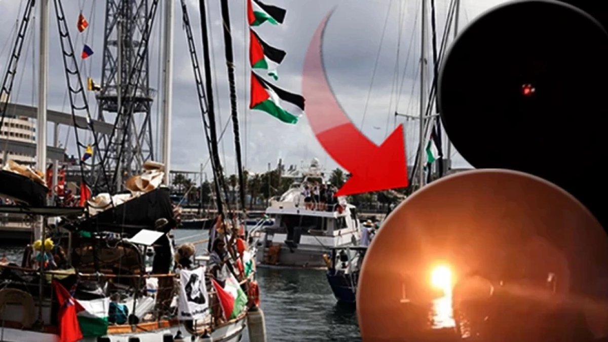 Küresel Sumud Filosu'na taciz devam ediyor: Savaş uçakları gemilerin üzerinden alçak uçuş yaptı