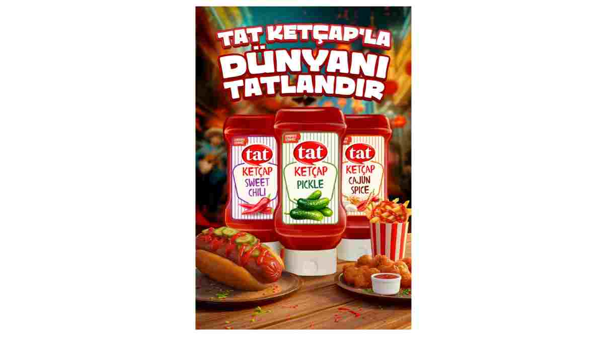 Tat Gıda’dan ketçapta devrim: Tat Ketçap Pıckle, Sweet Chılı ve Cajun Spıce!