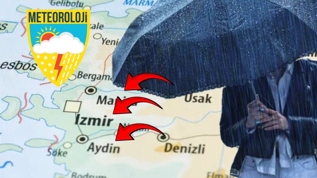 Şemsiyelerinizi hazırlayın! Nihayet yağış geliyor: Meteoroloji'den İzmir, Manisa ve Aydın için kuvvetli yağış uyarısı