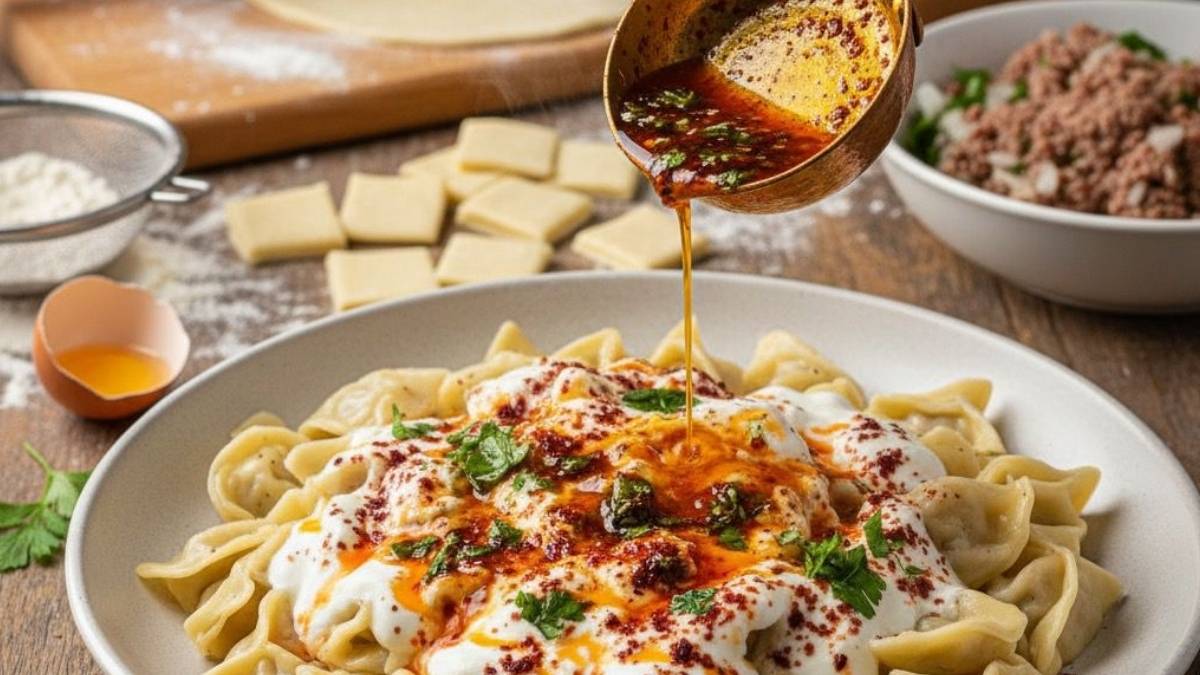 Bir kaşığa 40 tane sığdıranların sırrı açıklandı! İşte restoranları kıskandıran ev yapımı mantı tarifi