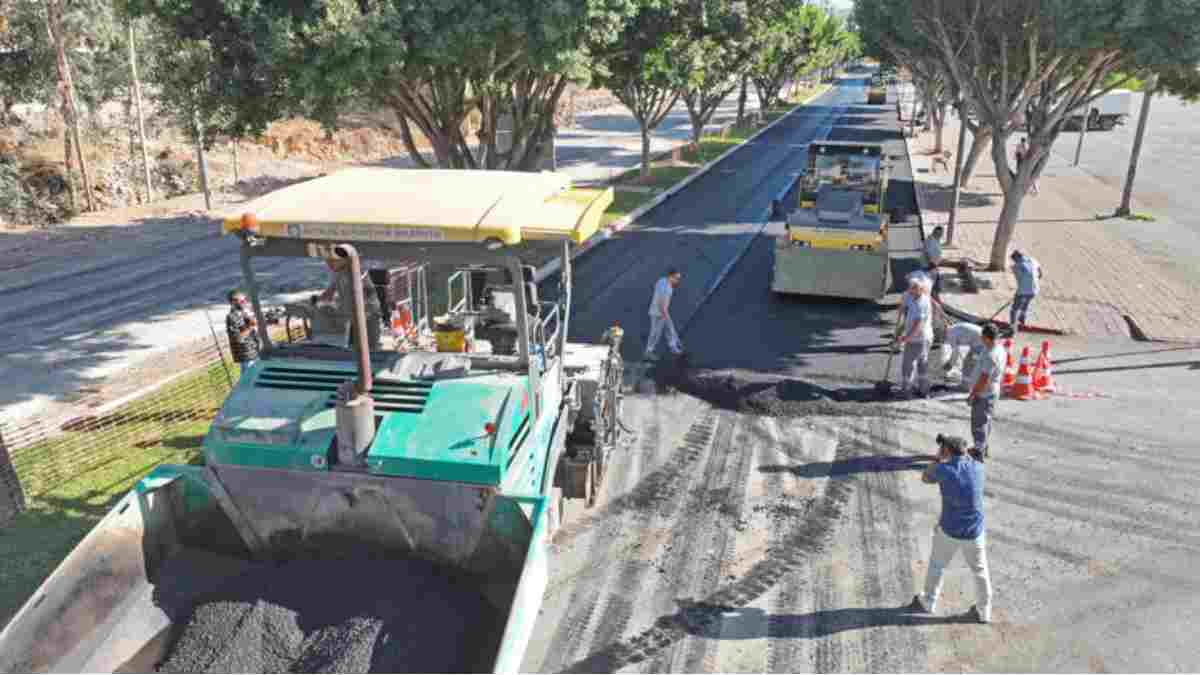 Altyapısı güçlendirilen yol asfaltlandı