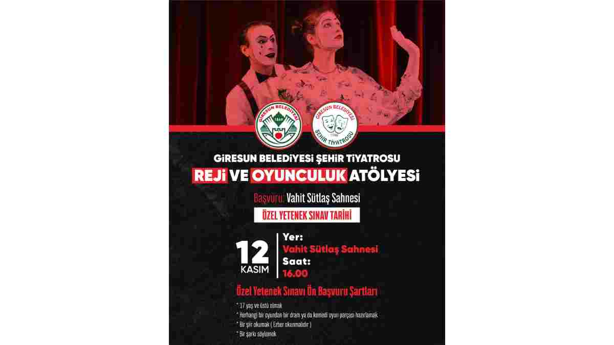 GBŞT’den Reji ve Oyunculuk Atölyesi Eğitimi