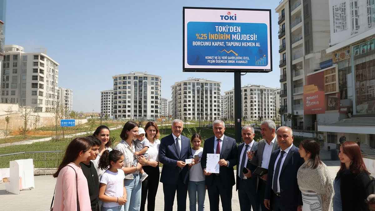 TOKİ borçluları dikkat: Yüzde 25 indirim fırsatı başladı!