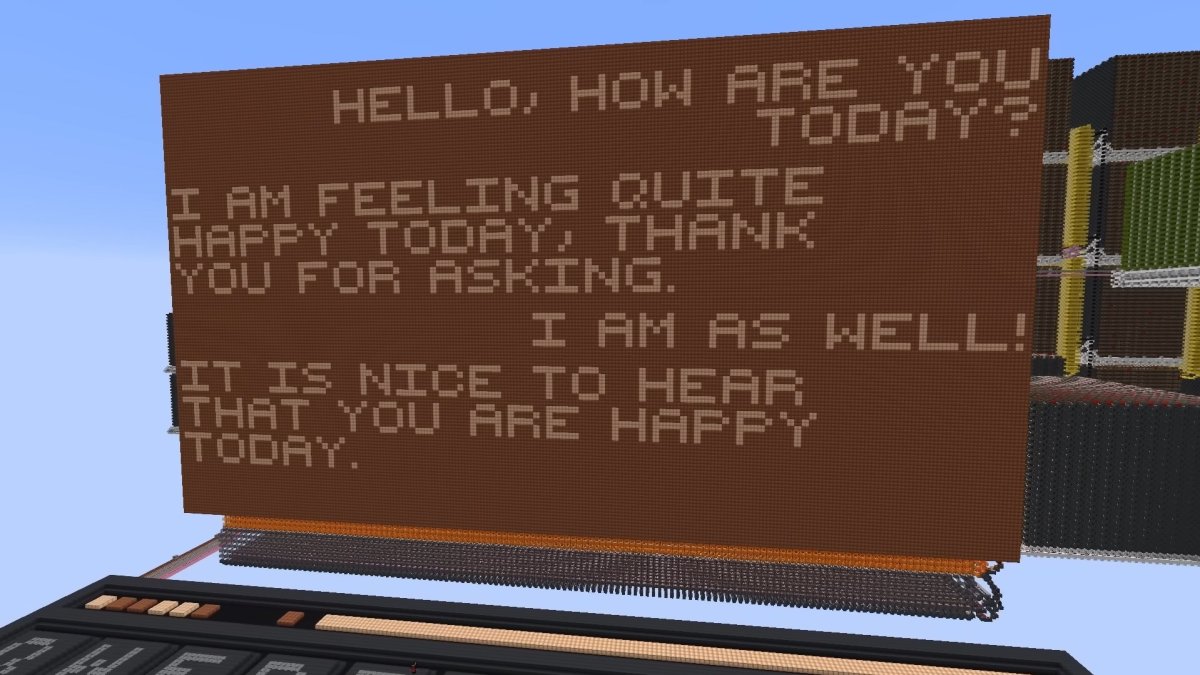 Minecraft içinde ChatGPT yaptılar: 439 milyon bloktan oluşan "CraftGPT"