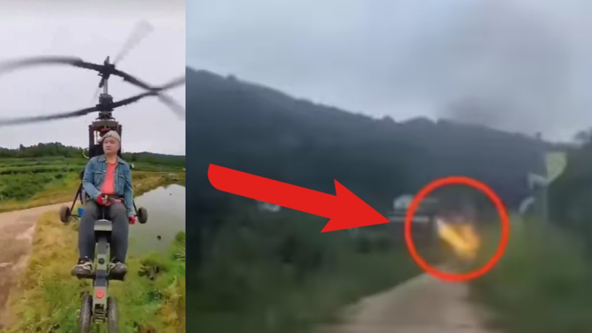 Çinli "Influencer"ın feci sonu! Kendi yaptığı helikopterle canlı yayında yere çakıldı