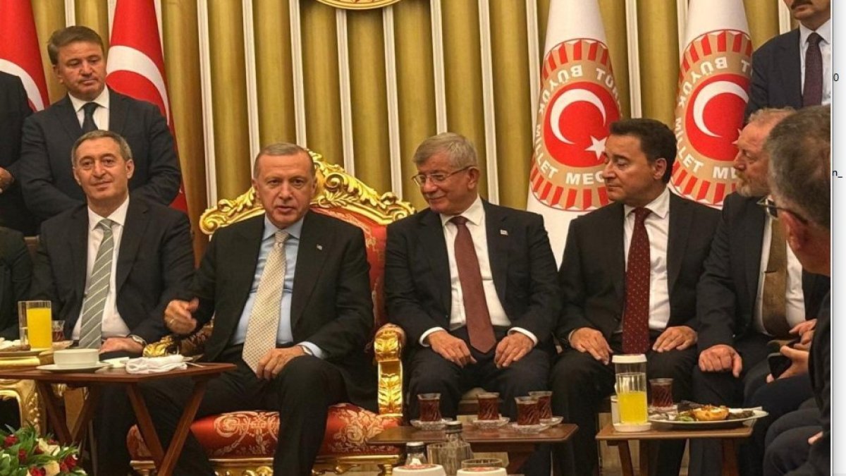 Erdoğan, Davutoğlu ve Babacan TBMM'de aynı karede