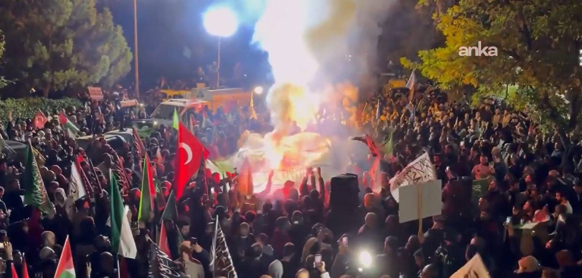 Başkentte 'Sumud Filosu'na destek protestosu