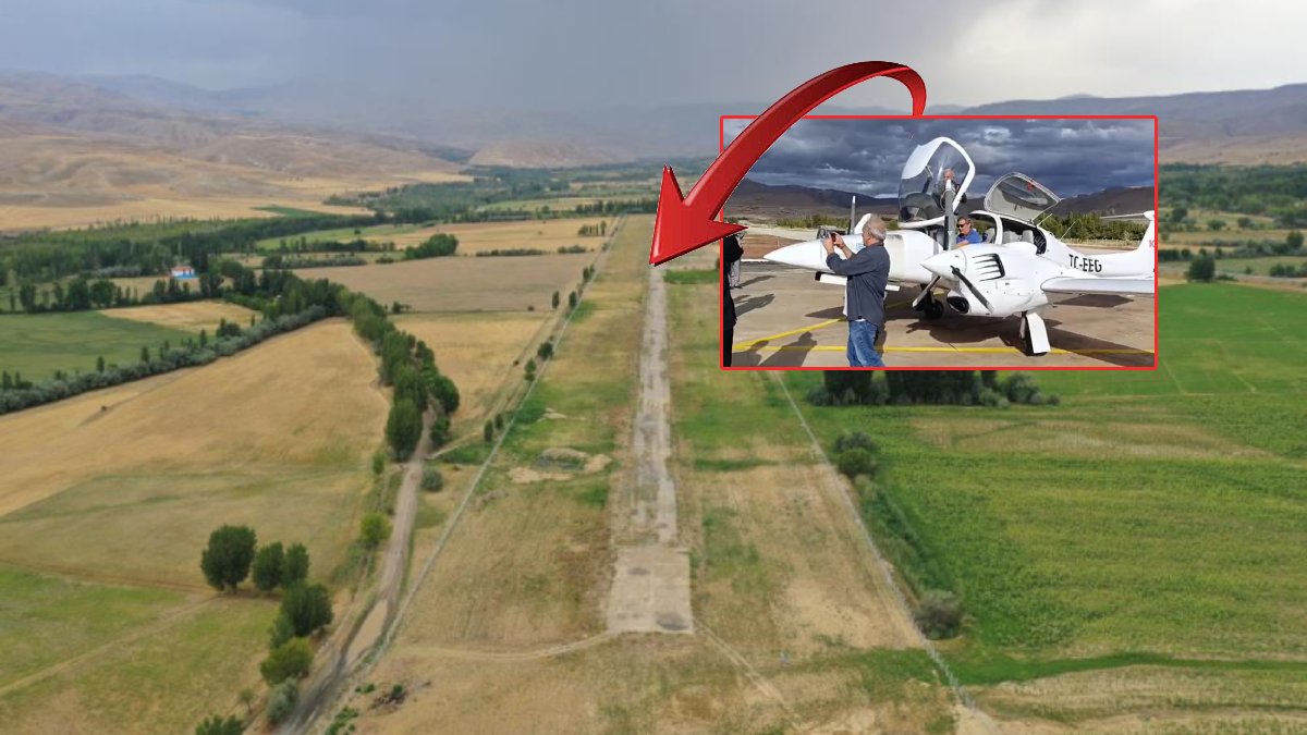 Türkiye’nin ilk ilçe havaalanıydı… 84 yıl sonra ilk kez uçak gördü! Bölge turizmini şahlandıracak