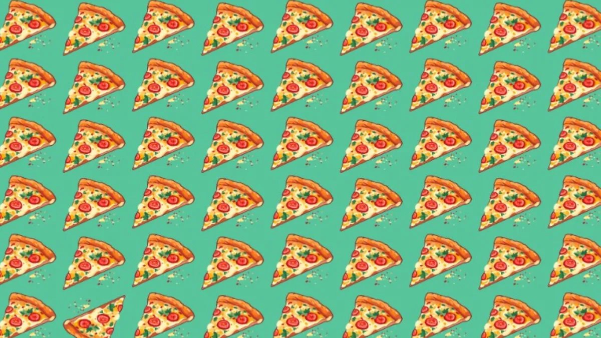 10 kişi denedi sadece 2 kişi tamamladı! 4 saniyede farklı pizza dilimini bulabilecek misiniz?