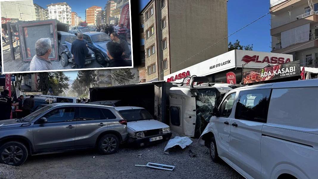 Malatya'da zincirleme kaza: Üç yaralı, 15 araçlık hasar