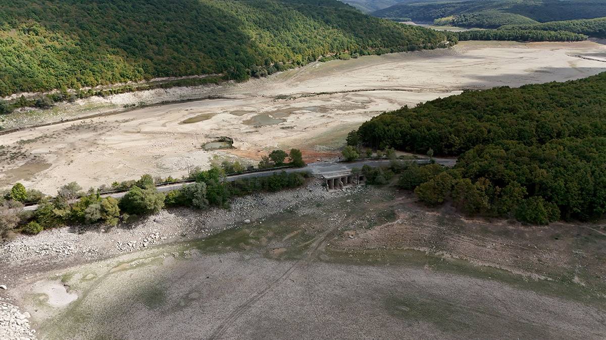 Kazandere Barajı neredeyse kurudu! İstanbul'un su ihtiyacı tehlikede