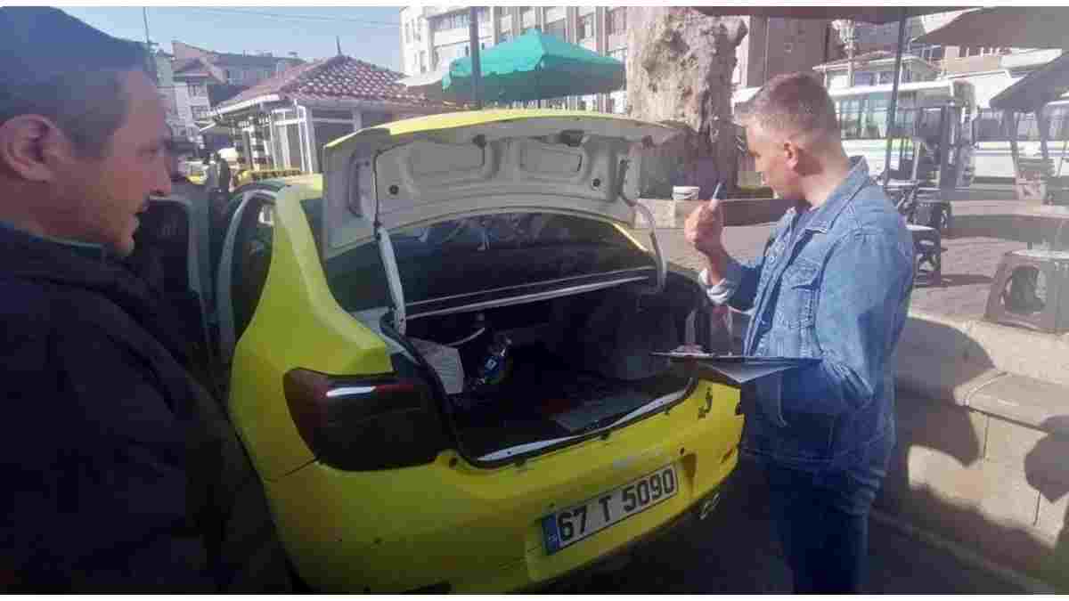 Kdz. Ereğli Belediyesi, taksileri denetliyor