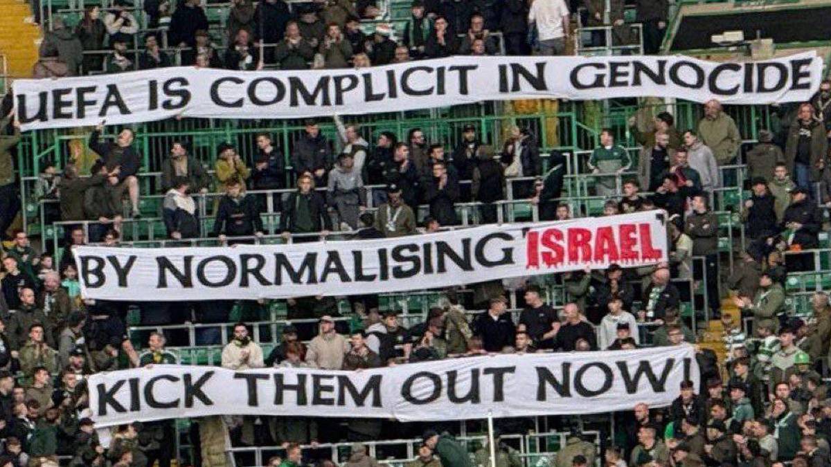 Celtic taraftarından İsrail'e tepki