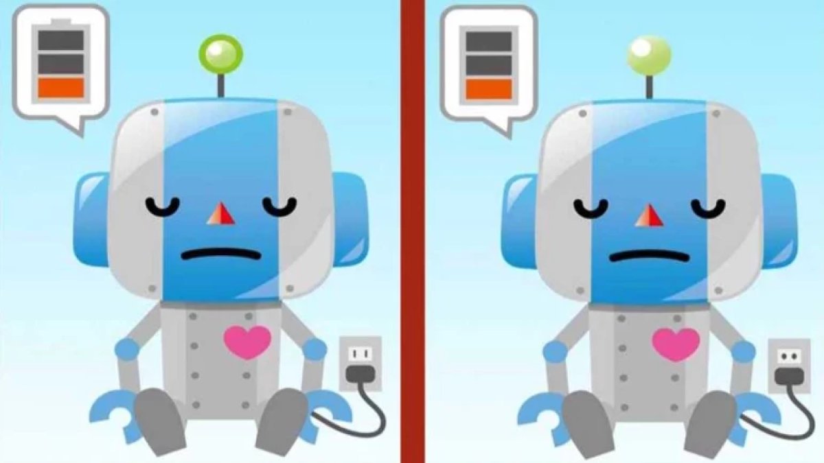 Bu testi yalnızca üstün zekalılar 14 saniyede çözebiliyor: İki robot resmi arasındaki 3 farkı bulabilir misiniz?