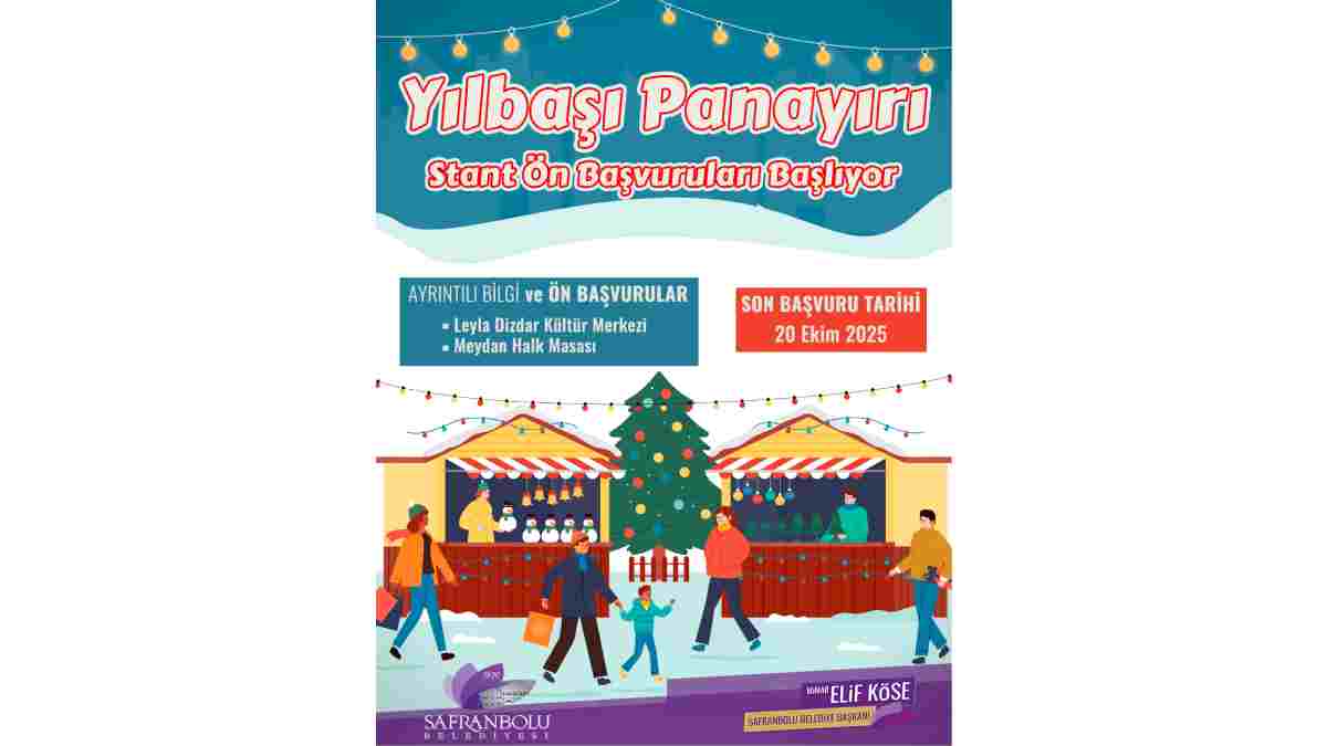 Safranbolu’da Yılbaşı Panayırı için stant başvuruları başladı