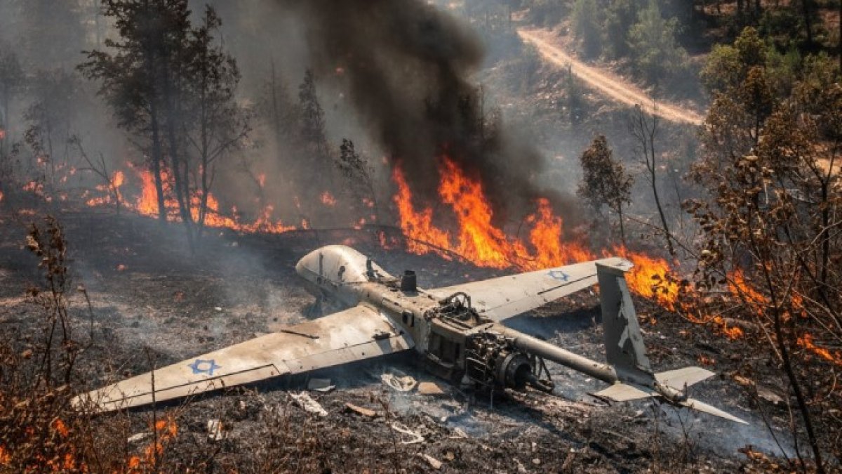 Lübnan'da İsrail'e ait İHA düşürüldü