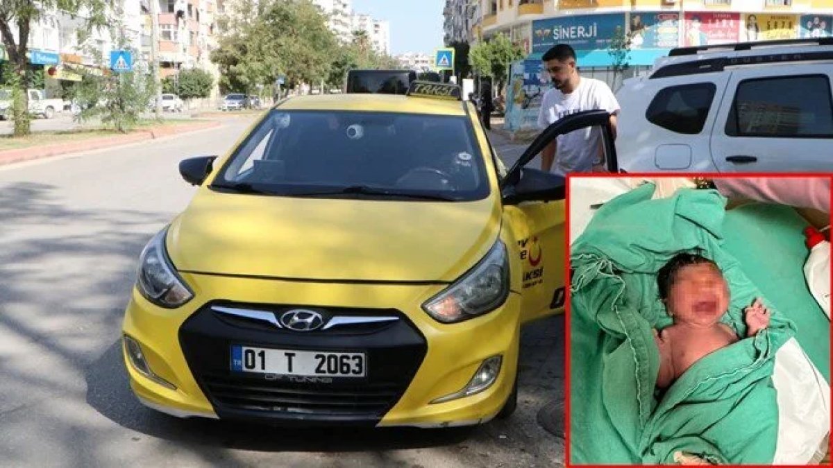 Hamile kadın takside doğum yaptı: Aileye taksi durağından ücretsiz hizmet sözü