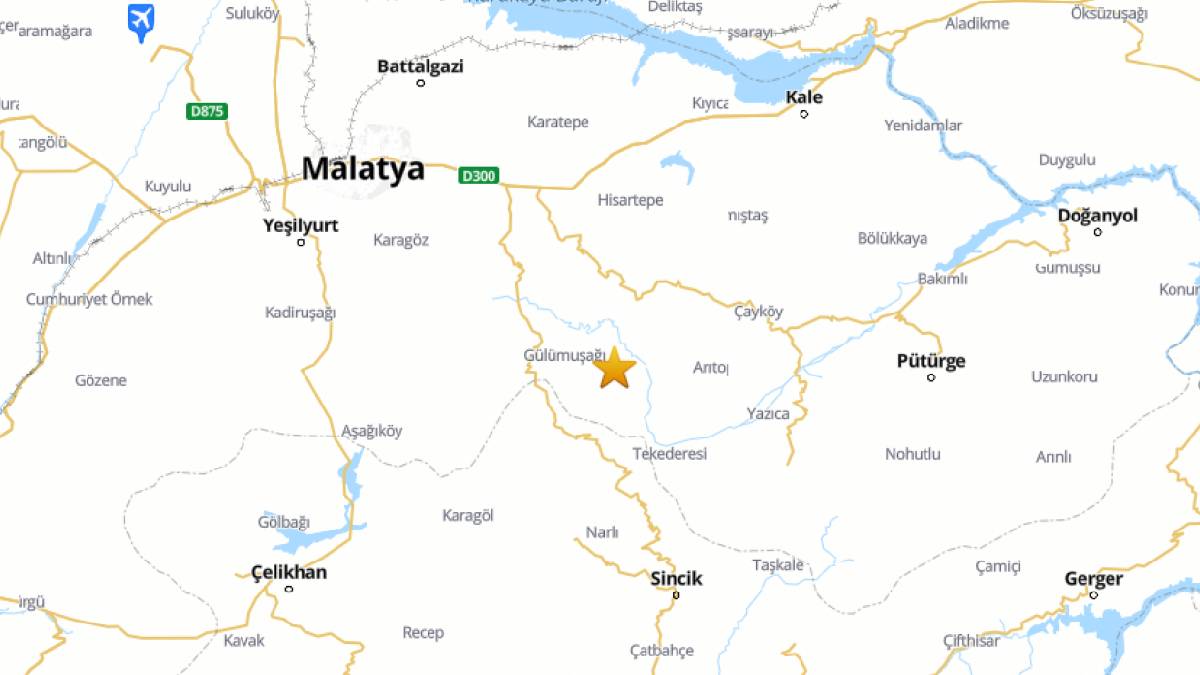 Malatya'da korkutan deprem