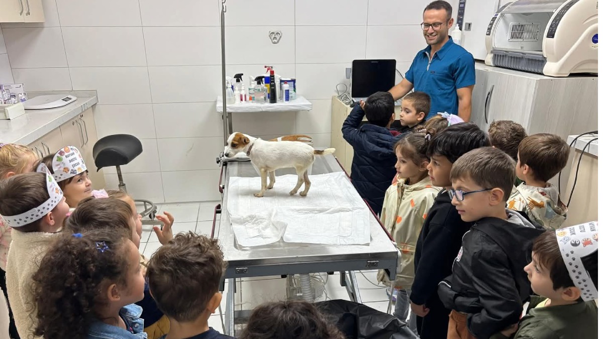 Miniklerden can dostlara ziyaret!