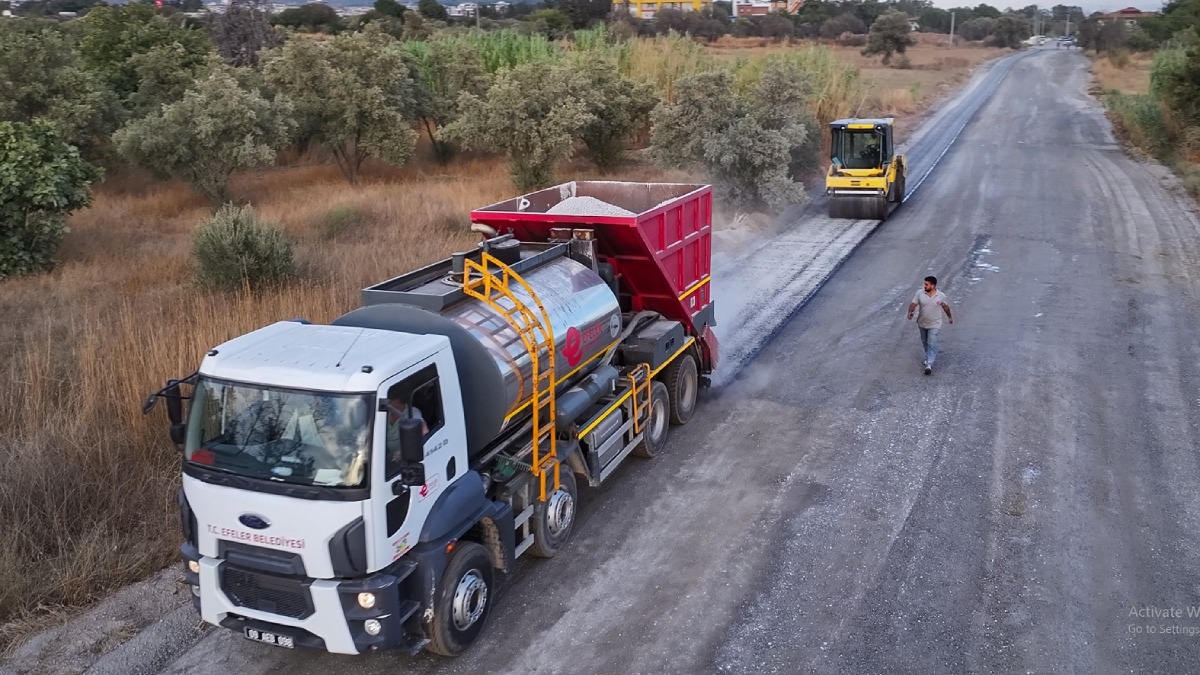 Asafalt çalışmaları devam ediyor