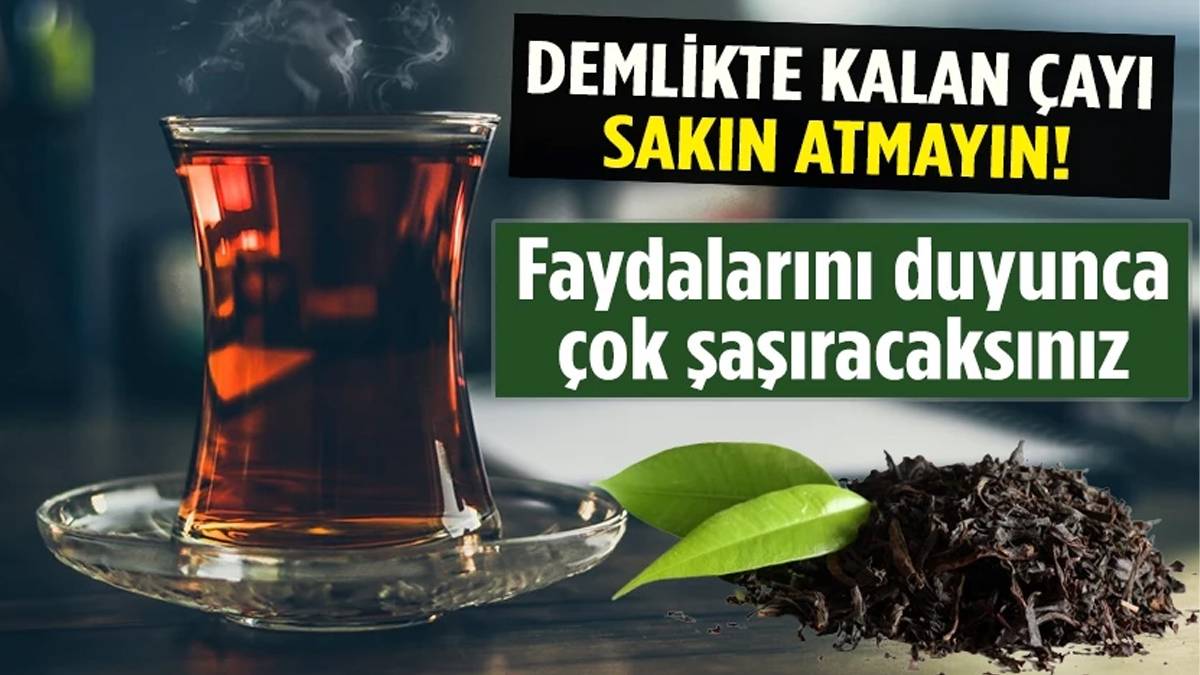 Çöpe atmayın! Demlikte kalan çay yaprakları meğer evinizin 6 gizli kahramanıymış