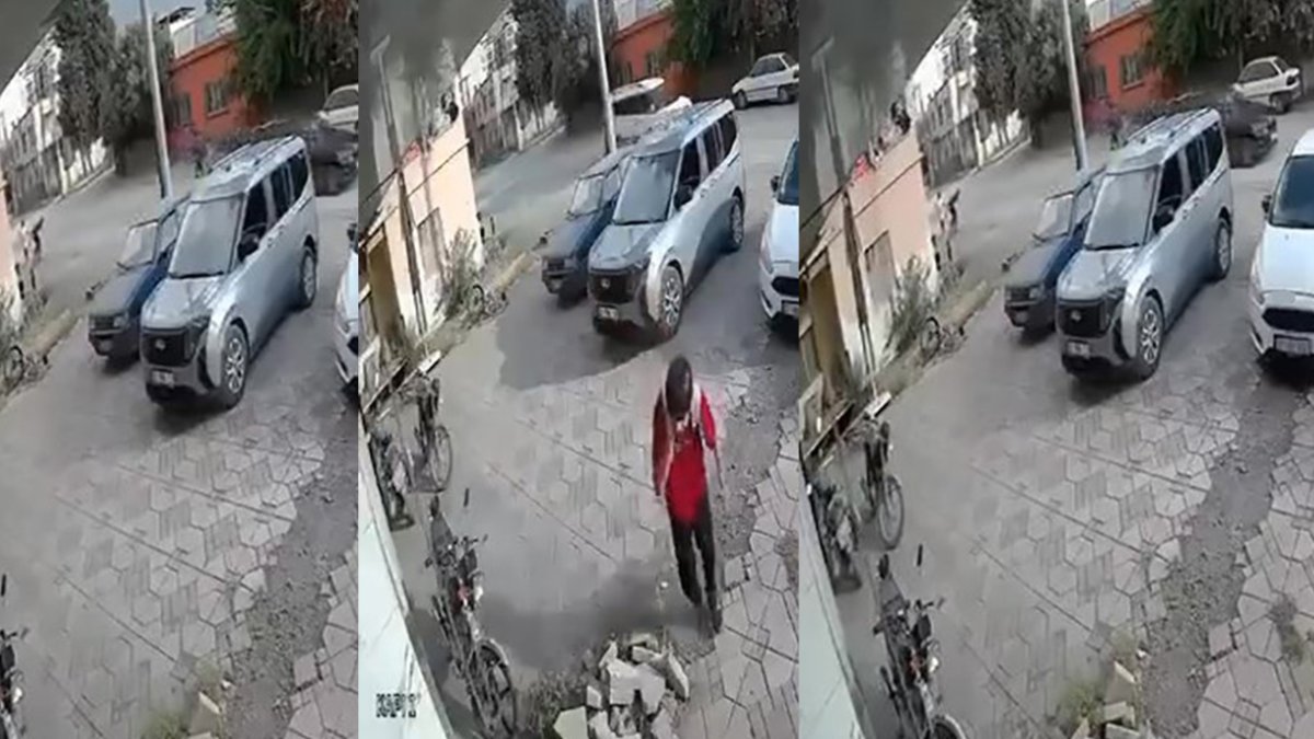 Hatay'da lise öğrencisine dehşeti yaşattı! Demir sopalı saldırı kamerada