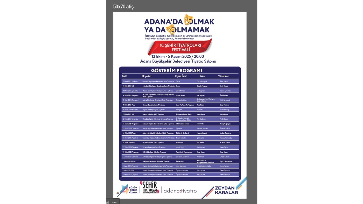 ‘10. Şehir Tiyatroları Festivali’ başlıyor