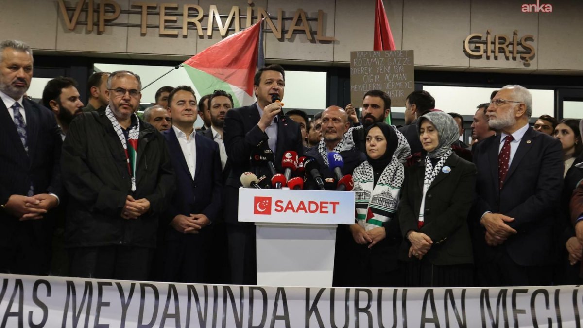 İsrail’in alıkoyduğu vekilleri liderler havalimanında karşıladı: İsrail’in hadsizliği sürerse Mehmetçiği göndermemiz gerekiyor