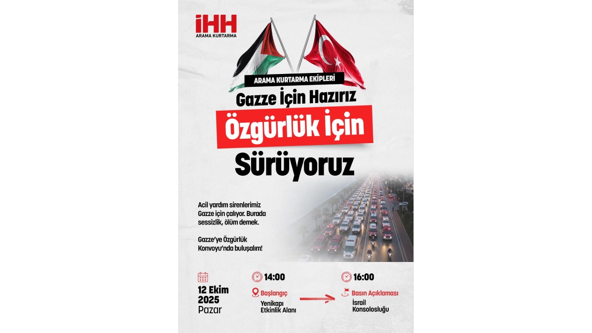 66 akredite arama kurtarma ekibi Gazze konvoyu düzenleyecek