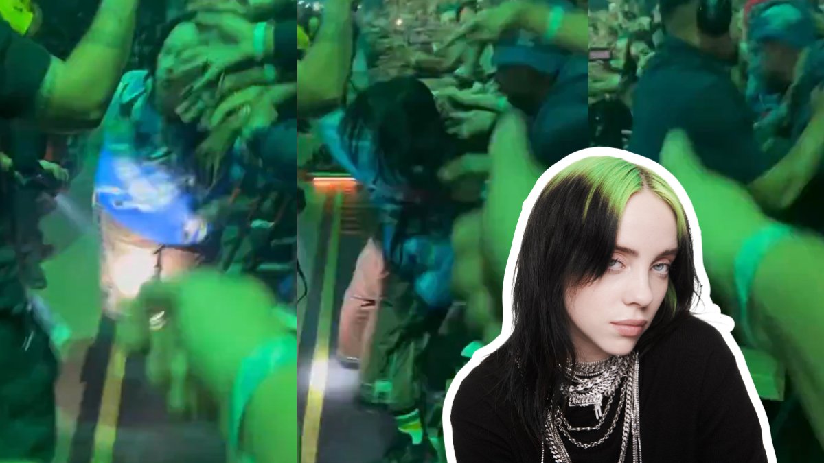 Dünyaca ünlü şarkıcı Billie Eilish konserinde şok anlar! Hayranı tarafından saldırıya uğradı