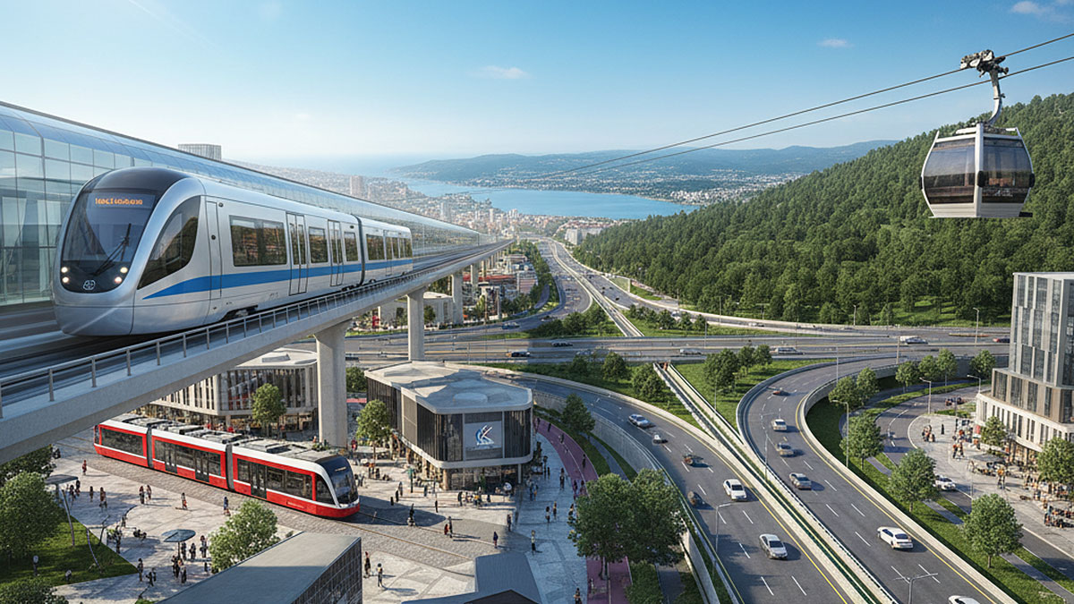 Kocaeli raylı sistemlerle örülüyor! Tren, metro, tramvay, teleferik...