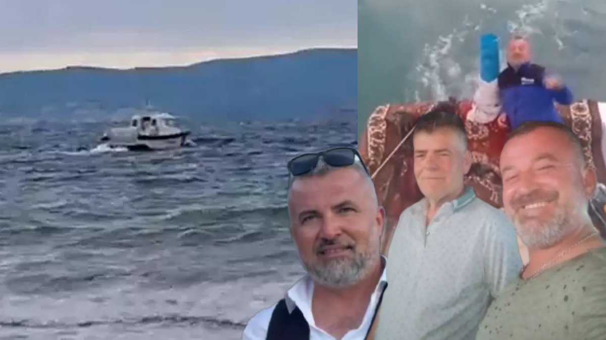 Denize açılan 4 kişiden sadece birisi geri dönebildi! Batan teknede 3 kişi yaşamını yitirdi: Geriye bu görüntüler kaldı
