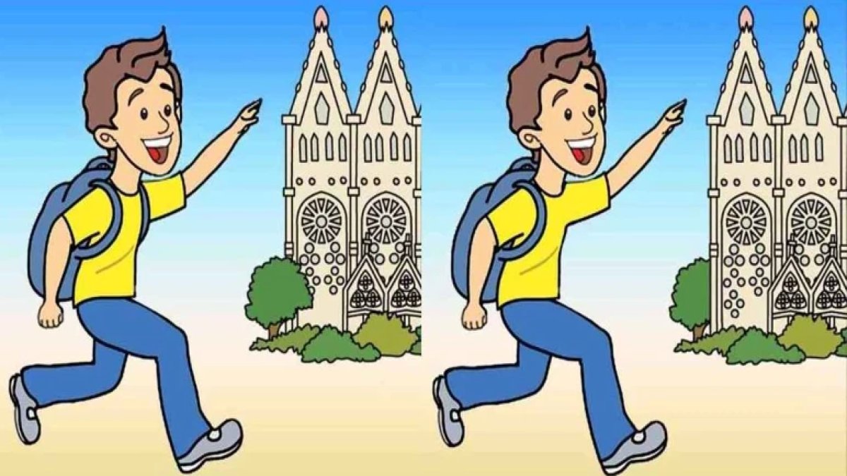 Bu testte 3. farkı sadece dahiler görüyor! Tarihi binanın resmindeki detayları 14 saniyede bulabilir misiniz?