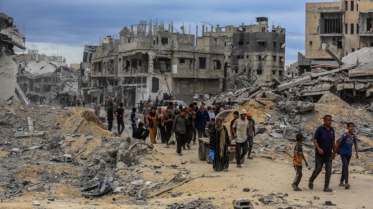 Dönüş yolları yıkımla dolu: Filistinlilerin sevinci, enkaz altında kaldı