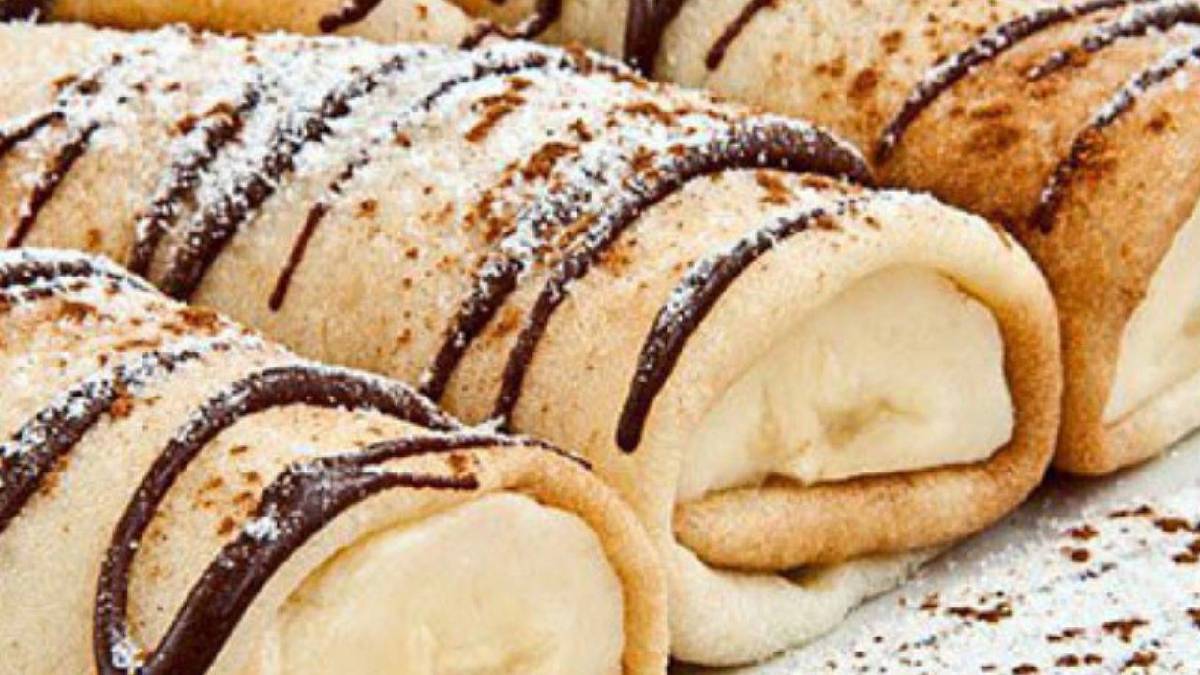 Muzlu çikolatalı krep rulosu nasıl yapılır? 5 dakikada hazır, pratik tatlı alternatifi