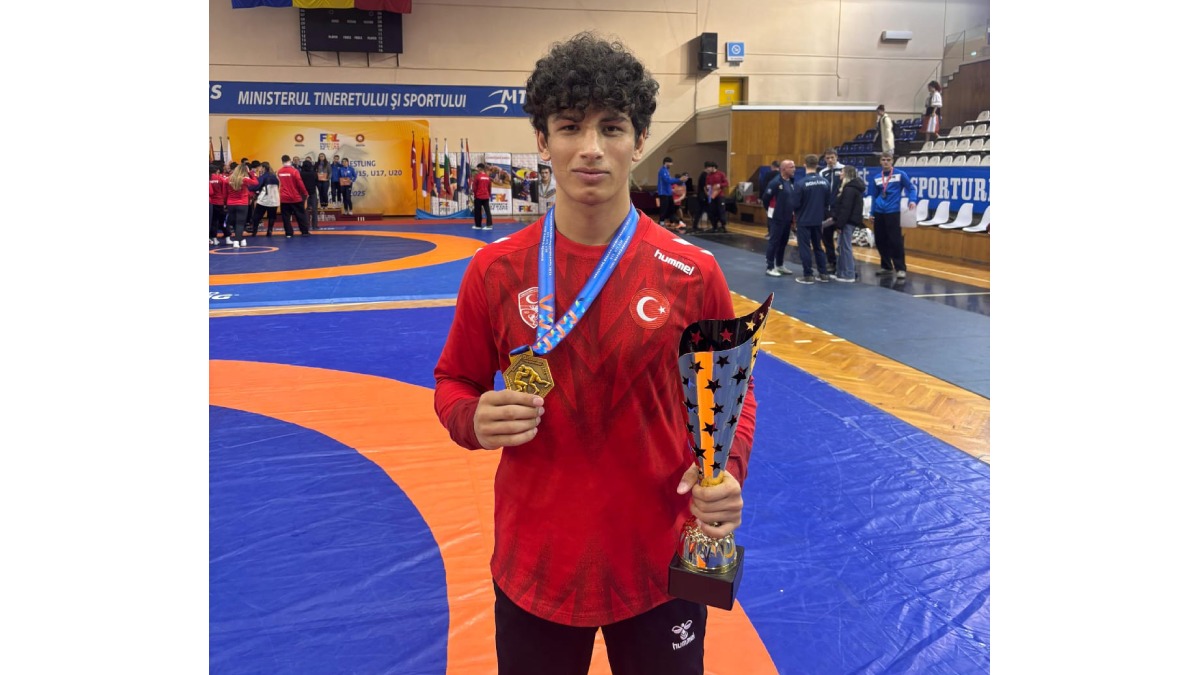 Belediyesporlu güreşçi Balkan Şampiyonu oldu