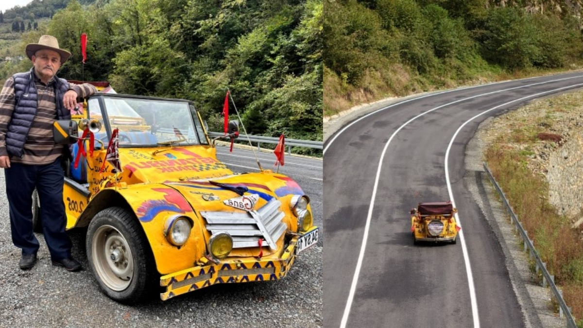 Kendi imkanlarıyla tasarladı, üstü açılabilir iki kişilik araba yaptı: 1 milyon 500 bin liralık teklifi geri çevirdi