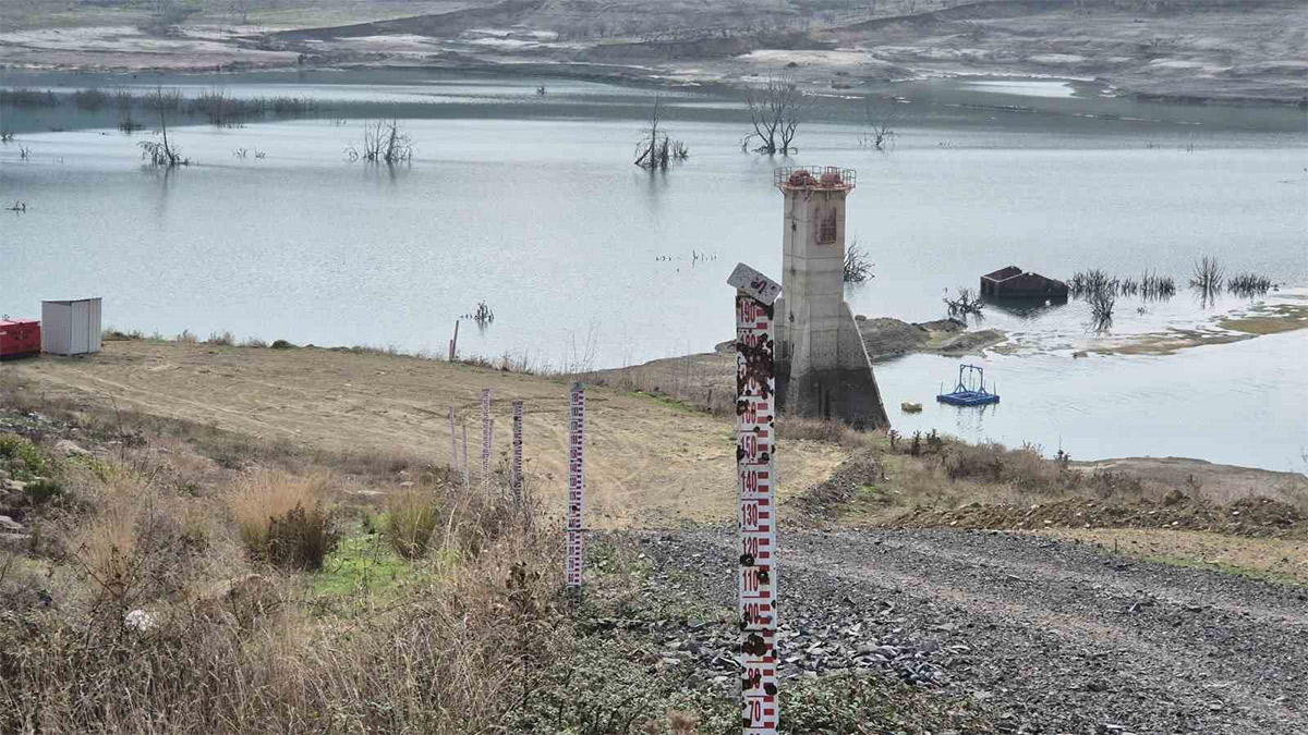 Tekirdağ'a su sağlayan barajda alarm
