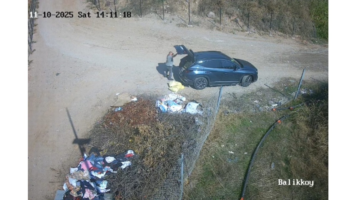 Efeler Belediyesi kameradan tespit etti, çevreyi kirletene ceza