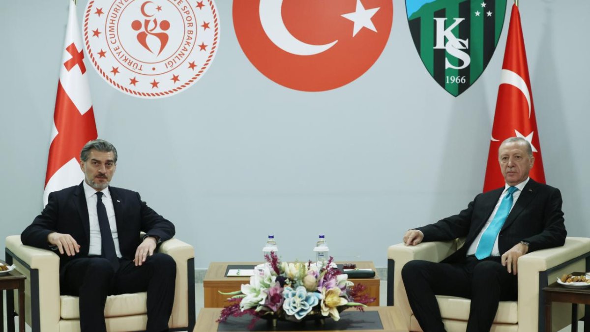 Erdoğan ile Gürcistan Cumhurbaşkanı Kavelaşvili görüştü