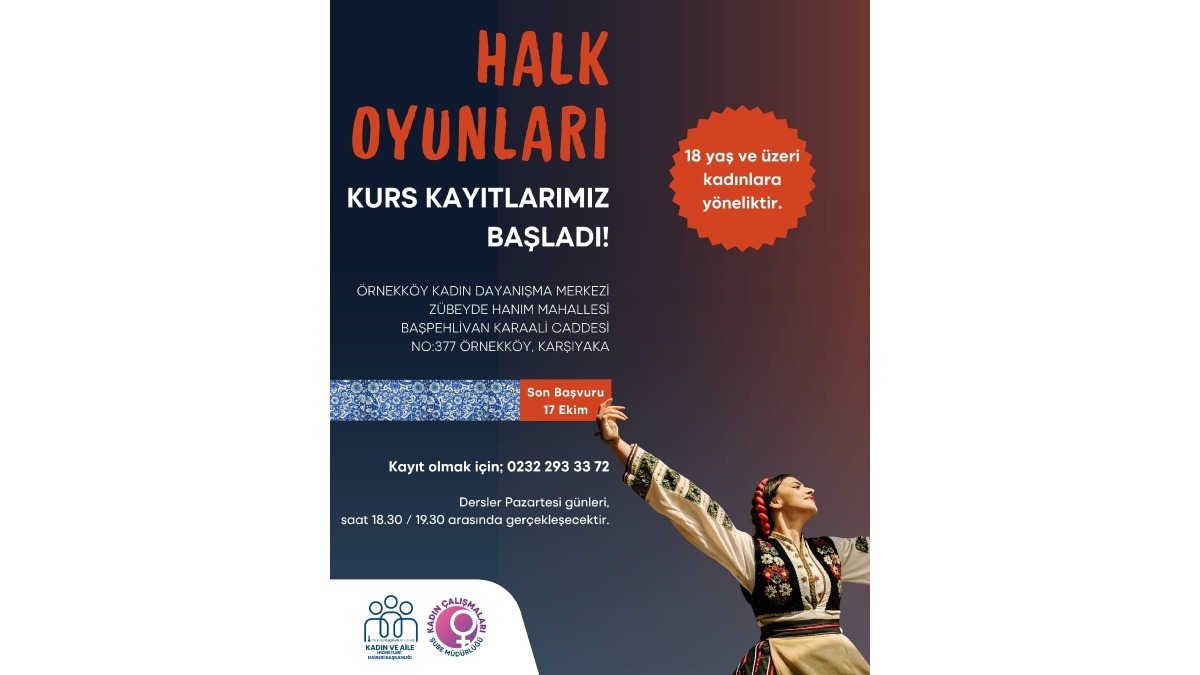 Kadınlara özel halk oyunları kursu başlıyor