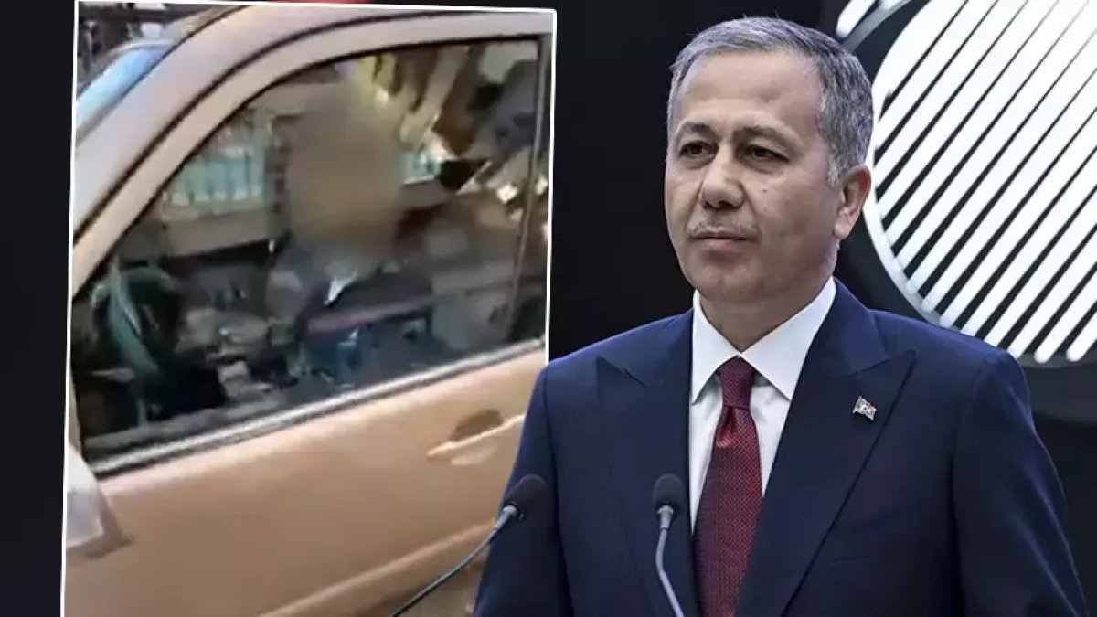 Yerlikaya, Adana'daki trafik magandasını paylaştı: Ters yöne giren ve sürücü belgesi iptal olan S.İ.Ö. yakalandı