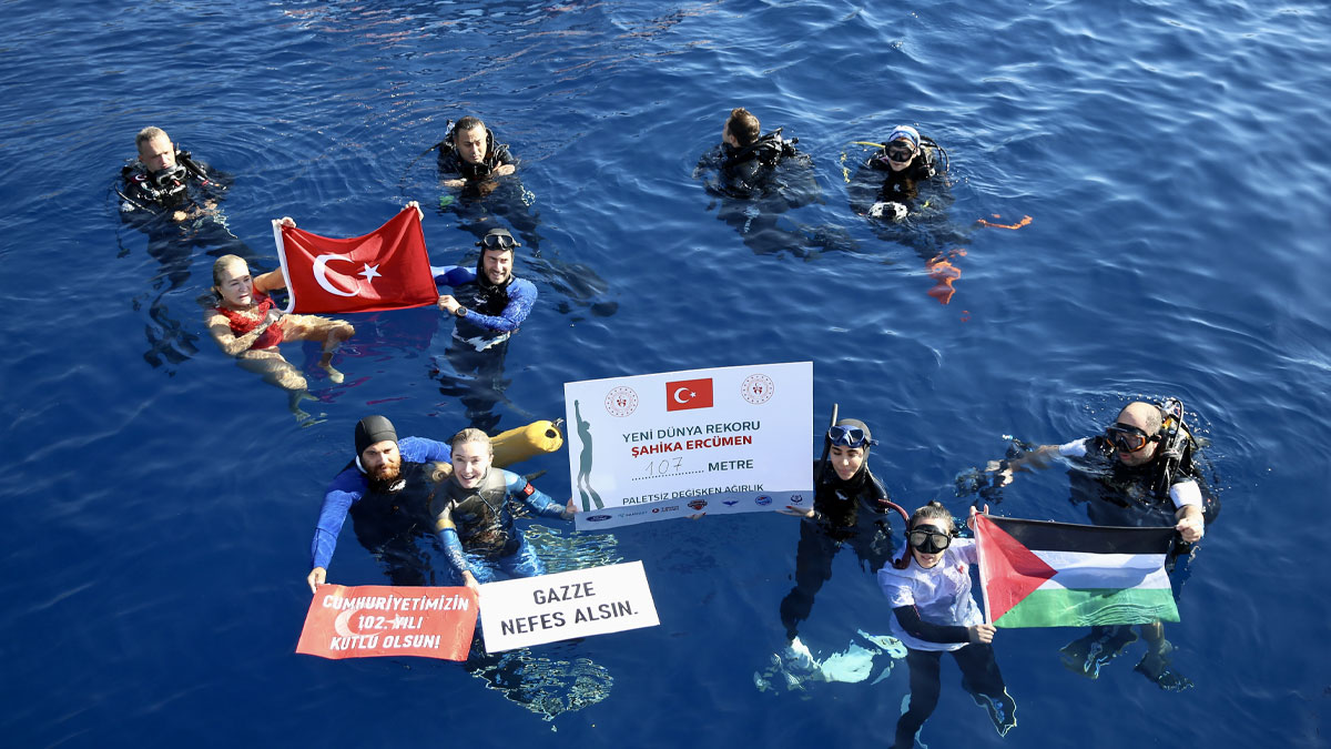 Şahika Ercümen, Gazze için dünya rekoru kırdı