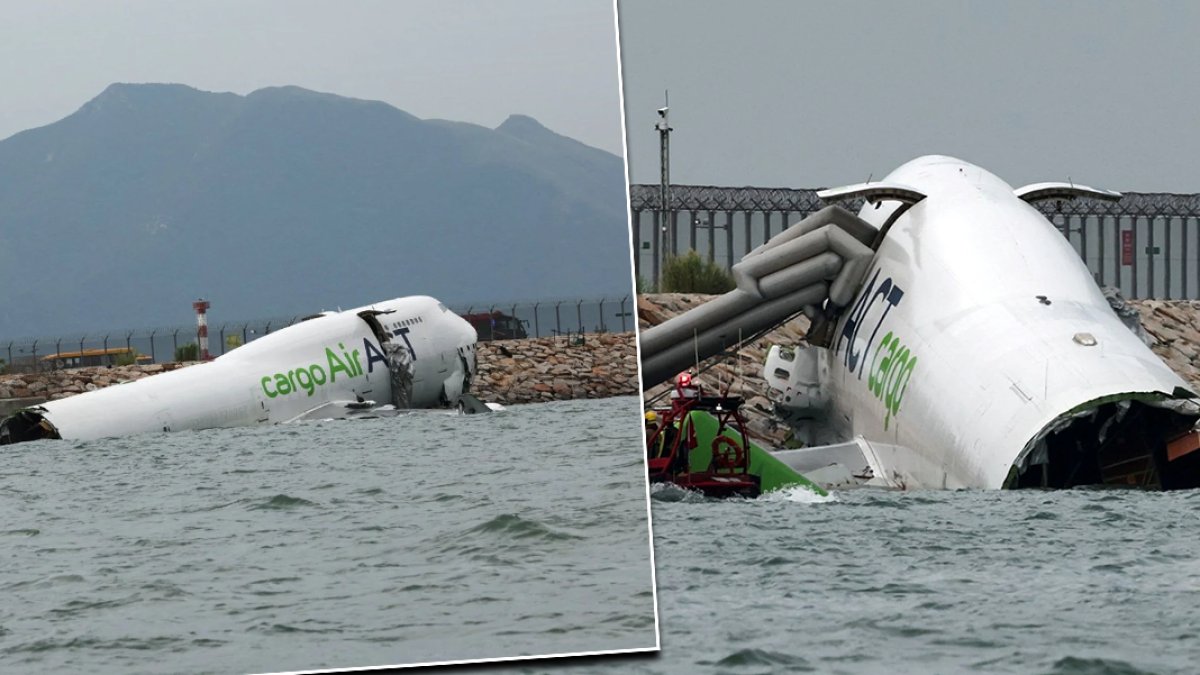 Türk şirketine ait uçak pistten çıkıp denize sürüklendi: 2 personel hayatını kaybetti