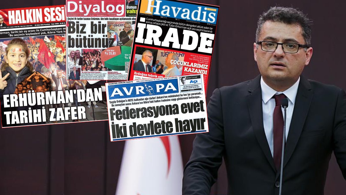 KKTC medyası tarihi seçimi böyle gördü: 'Halkın zaferi'