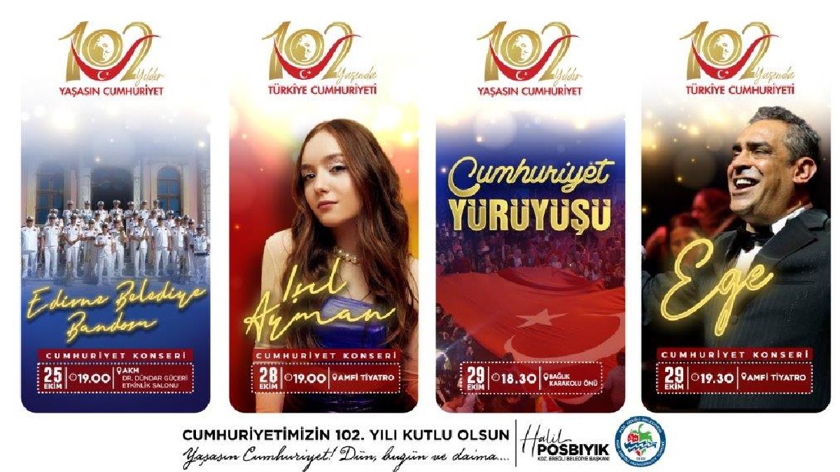 Cumhuriyetin 102. yılı, Kdz. Ereğli’de coşkuyla kutlanacak