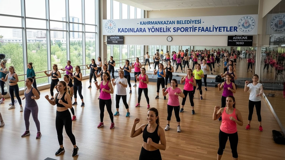 Kadınlara özel aerobic egzersizi kursları ile yaz fitliği garantili!