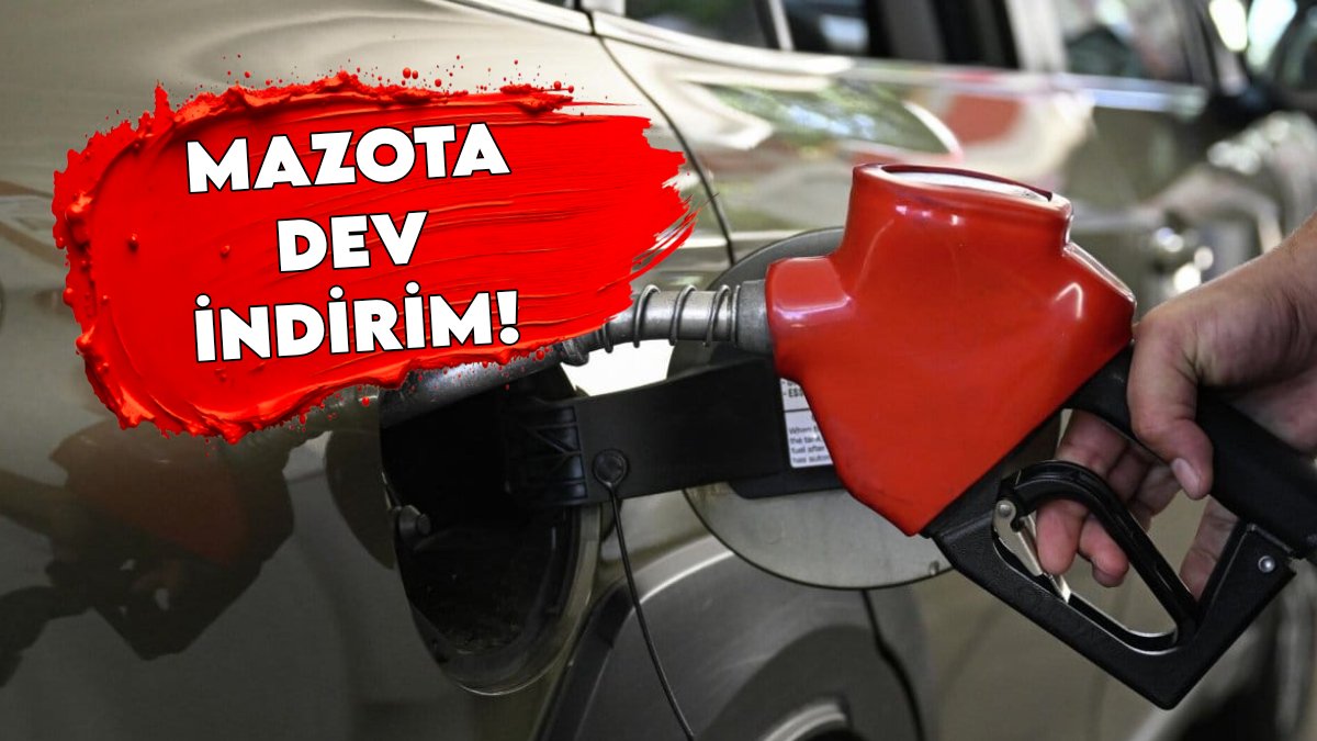 Motorin sahiplerine müjde! Mazota dev indirim geldi: İşte 22 Ekim akaryakıt fiyatları