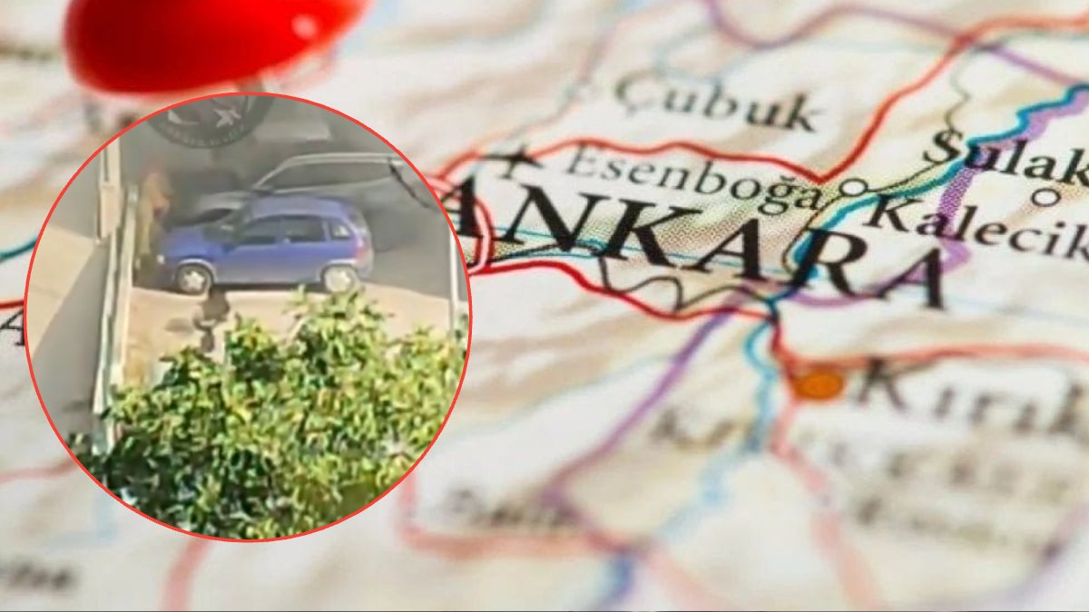 Ankara Mamak'ta korku dolu anlar! Otoparktaki araç alev topuna döndü: Patlama riski paniğe neden oldu